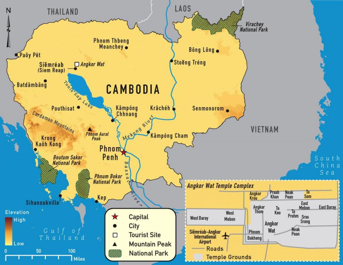 angkor mapu Kambodžu