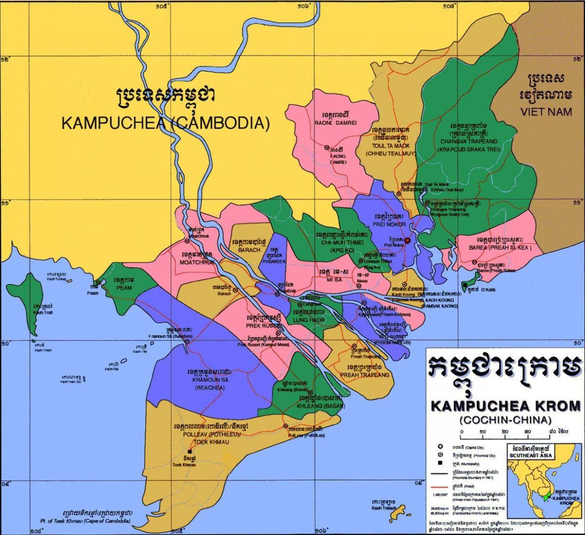 mapa kampuchea