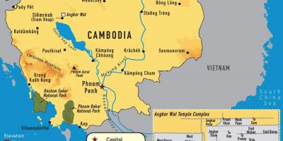Angkor mapu Kambodžu