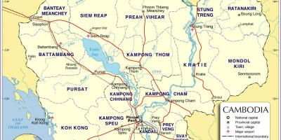 Mapa je iz Kambodže put